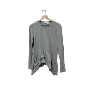 NWOT Wilt Easy Crew Long Sleeve Tee Gray Women’s Size XS